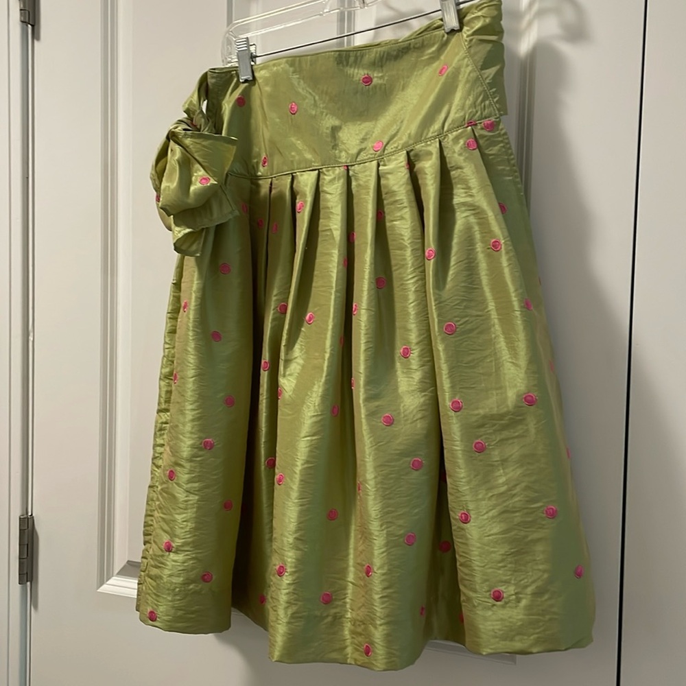 Preppy overload!!! 100% silk wrap skirt